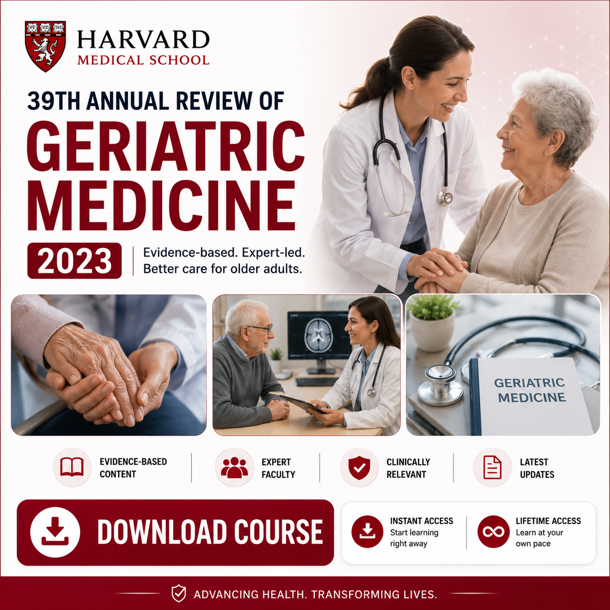 Harvard 39th Annual Review of Geriatric Medicine 2023