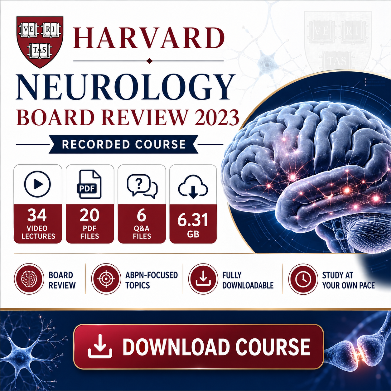 Harvard Neurology Board Review 2023