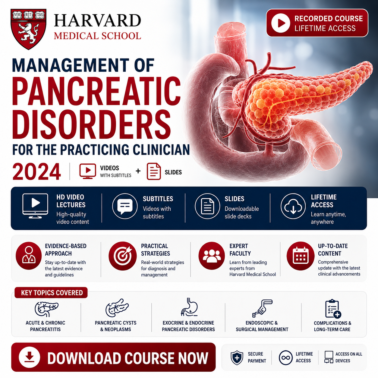 Harvard Management of Pancreatic Disorders for the Practicing Clinician 2024