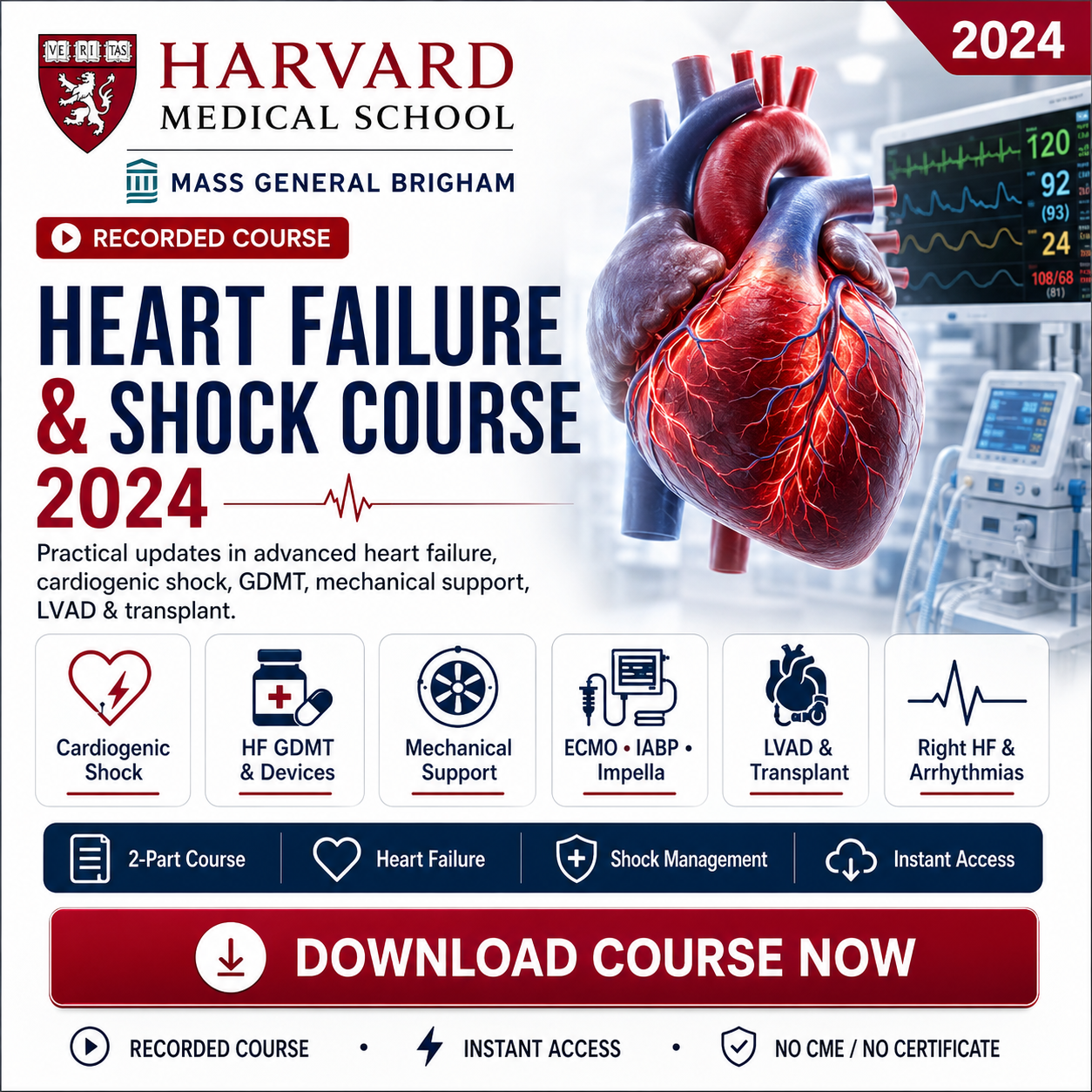 Harvard The Mass General Brigham Heart Failure & Shock Course 2024