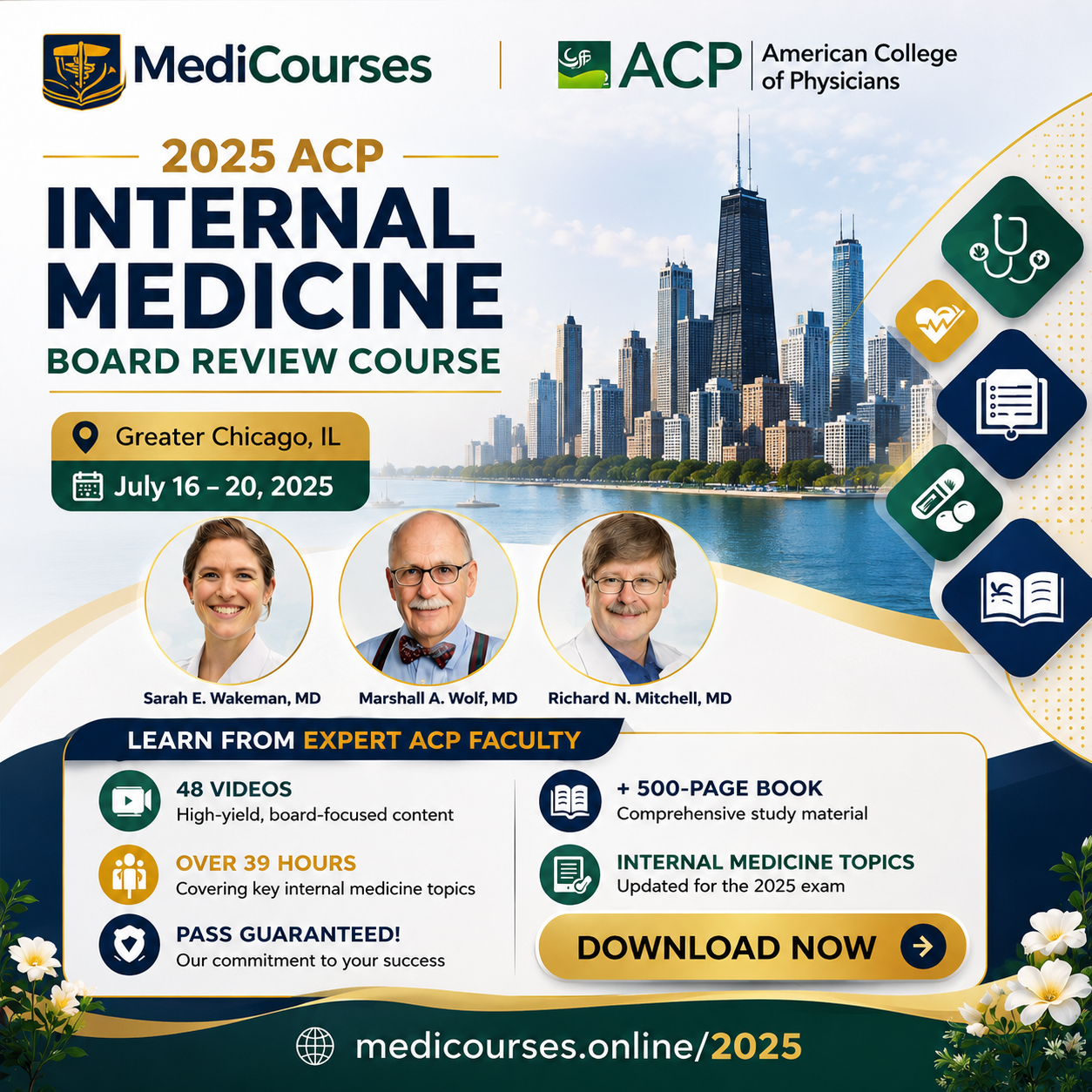 2025 ACP Internal Medicine Board Review Course – Greater Chicago, IL