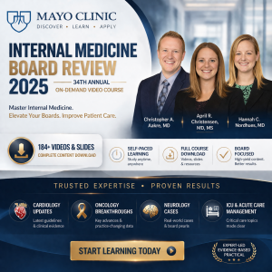 Mayo Clinic 34th Annual Internal Medicine Board Review 2025 (Videos+Slides)