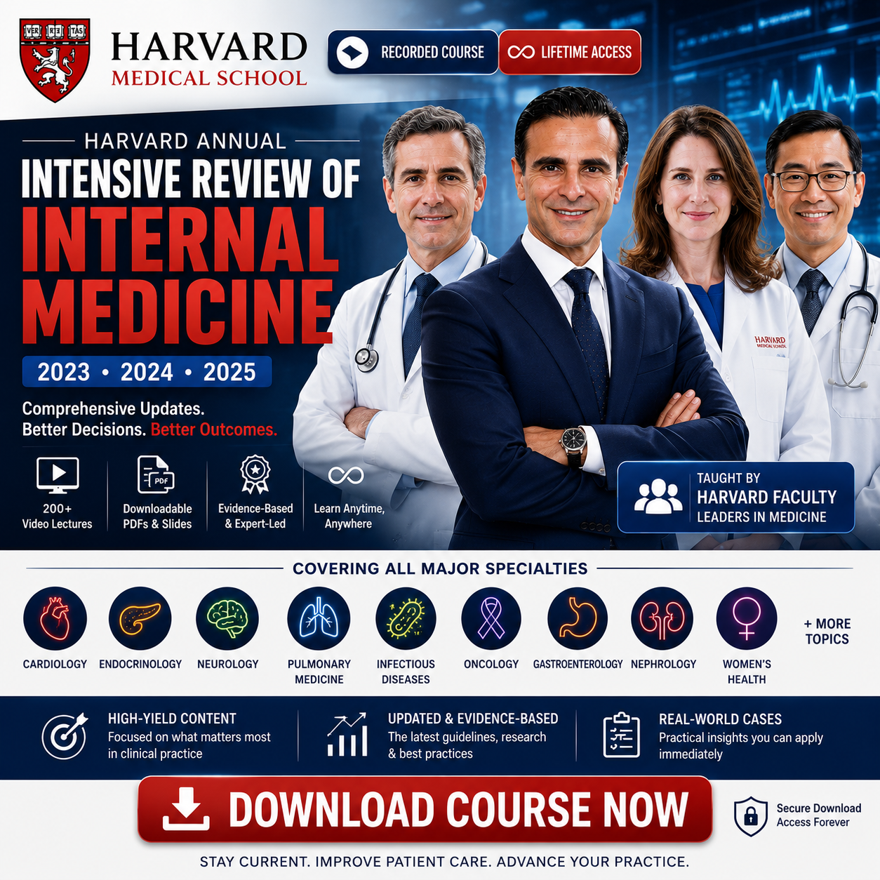 Harvard Annual Intensive Review of Internal Medicine 2023/2024/2025