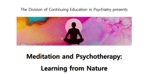Harvard Meditation and Psychotherapy Learning from Nature 2025
