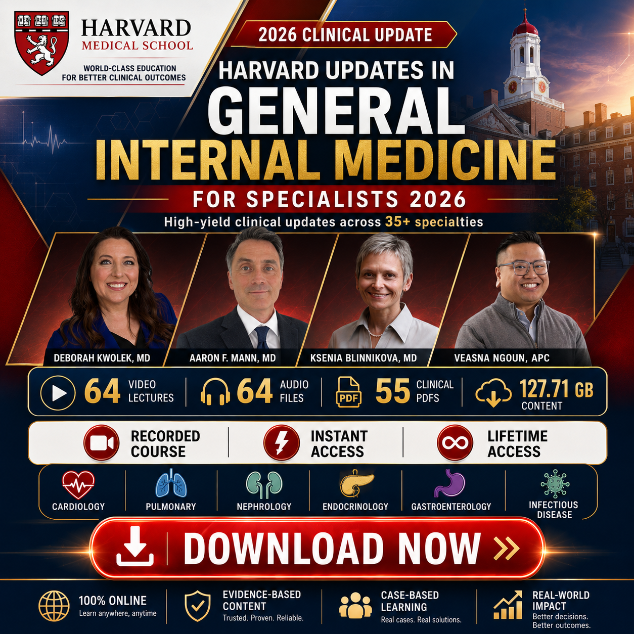Harvard Updates in General Internal Medicine for Specialists 2026